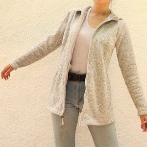 Land’s End Long Grey Jacket with Hood